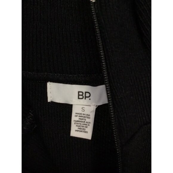 Nordstrom BP Black Blue Uneven Stripe Long Sleeve Sweater Womens Size Small - Picture 2 of 6